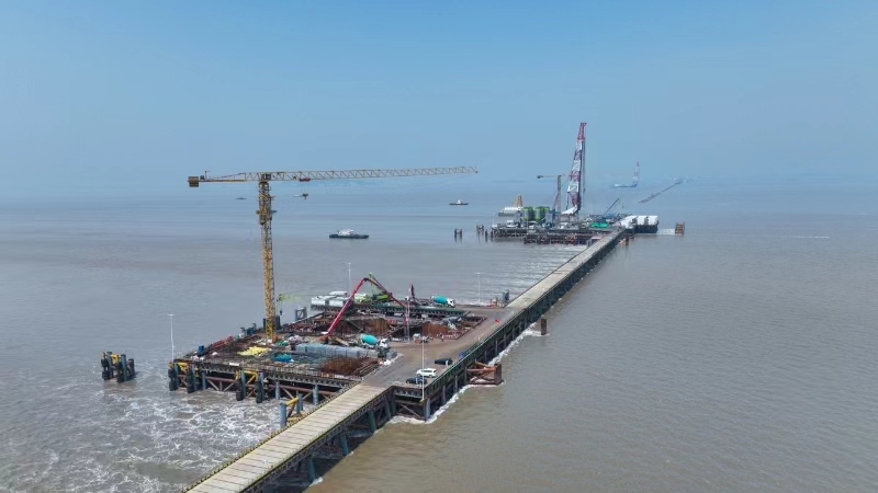 世界最長高鐵跨海大橋施工迎來新節點