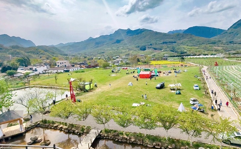 四川綿竹九龍鎮「露營+」模式 解鎖鄉村振興發展密碼