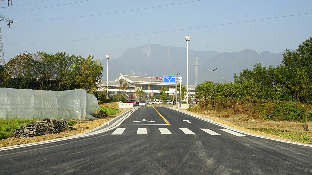 深度融入區域發展格局　綿竹至川青鐵路安州站連接線通車