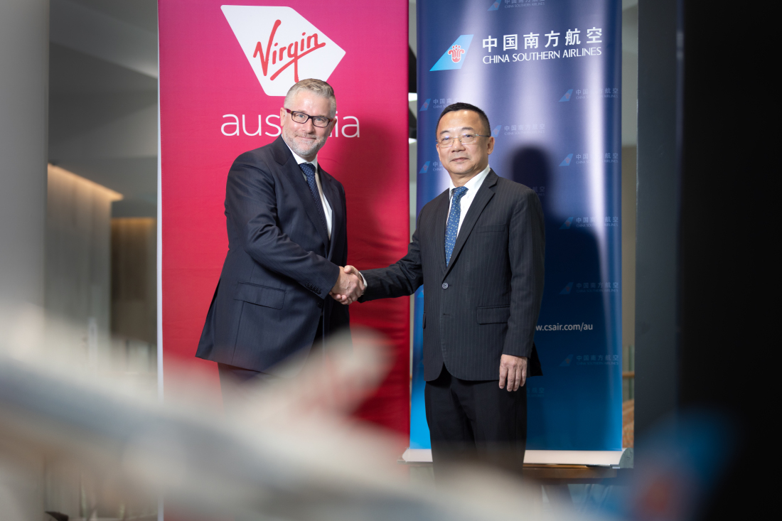 南航牽手維珍澳航簽署代碼共享合作協議