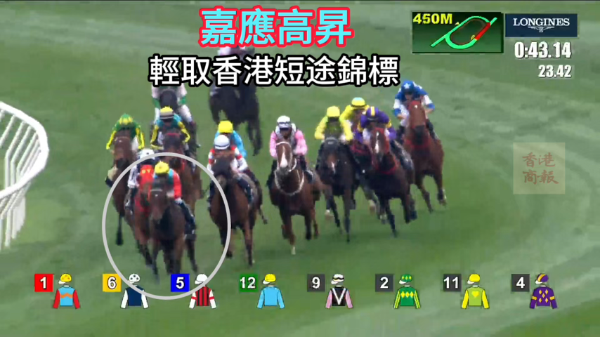 有片丨按韁衛冕香港短途錦標 嘉應高昇完成16連勝