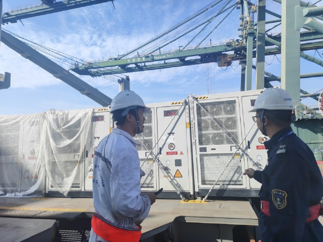 貨值逾4.65億     東莞海事保障133台儲能櫃「出海」歐洲