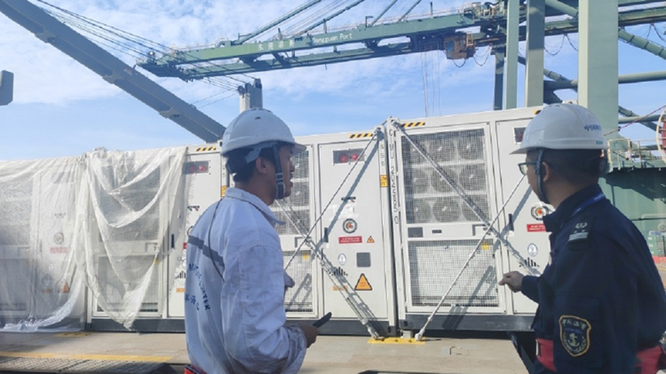 貨值逾4.65億     東莞海事保障133台儲能櫃「出海」歐洲