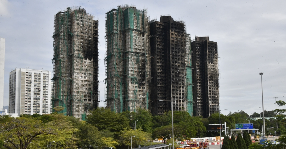 宏福苑大火丨獨立委員會成員今赴災場視察情況  