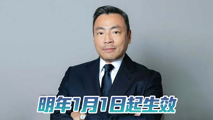 林詩棋獲委任為旅遊業監管局主席 任期兩年