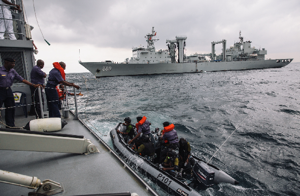 中国尼日利亚海军首次反海盗联合演练